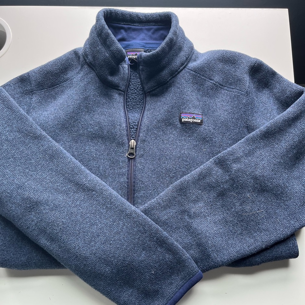 boys patagonia better sweater full zip